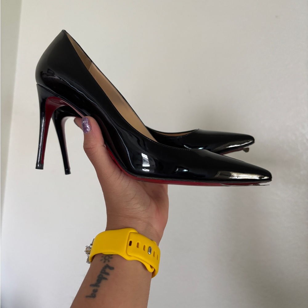 Christian Louboutin Kate 85 Patent Leather Stiletto Heels